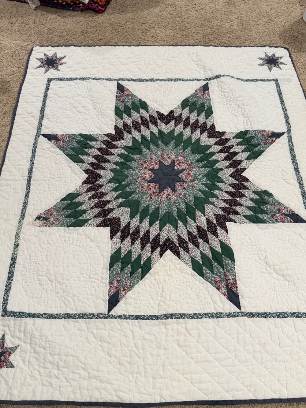 Handmade Lone Star Quilt